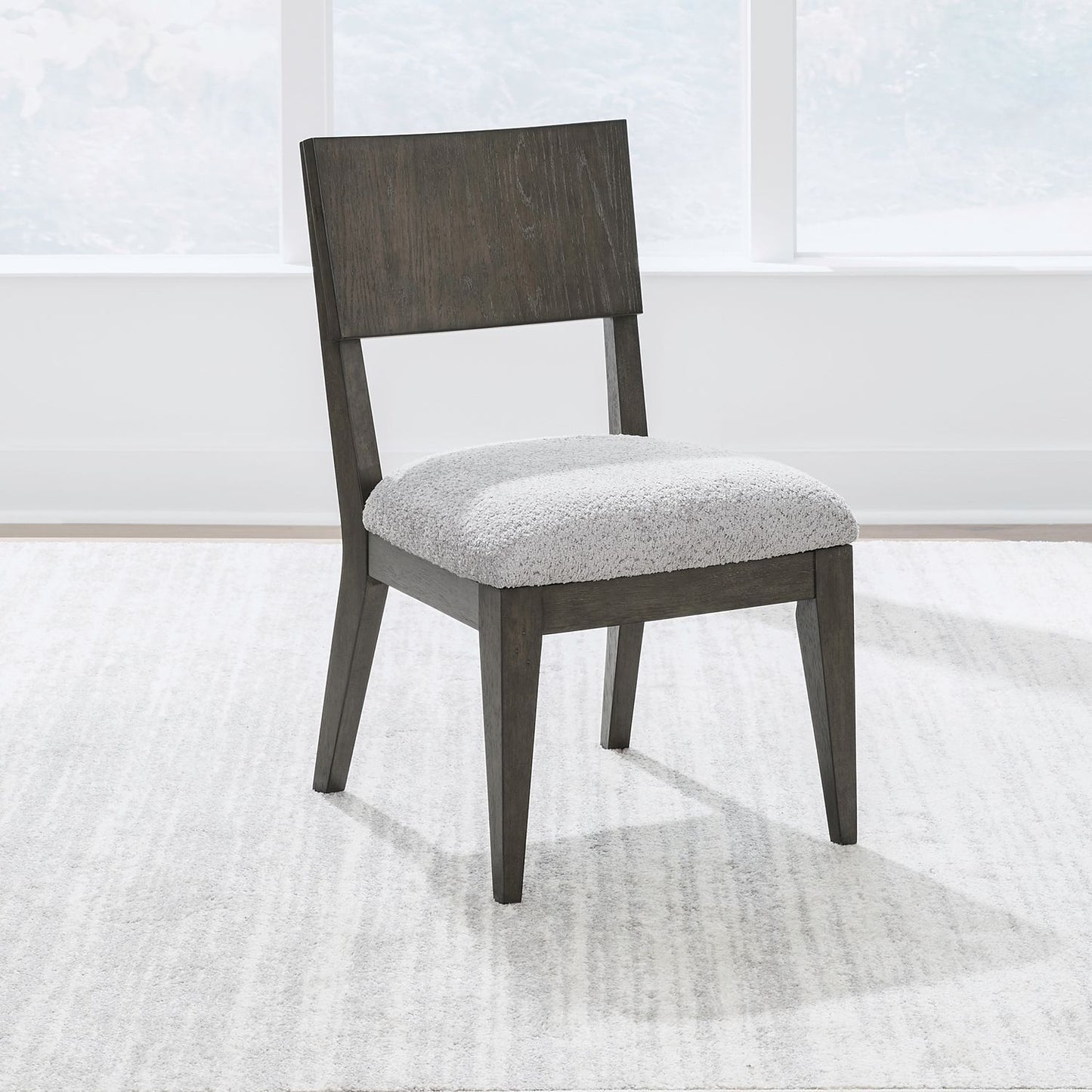 Cascade Falls - Panel Back Side Chair - Satin Espresso