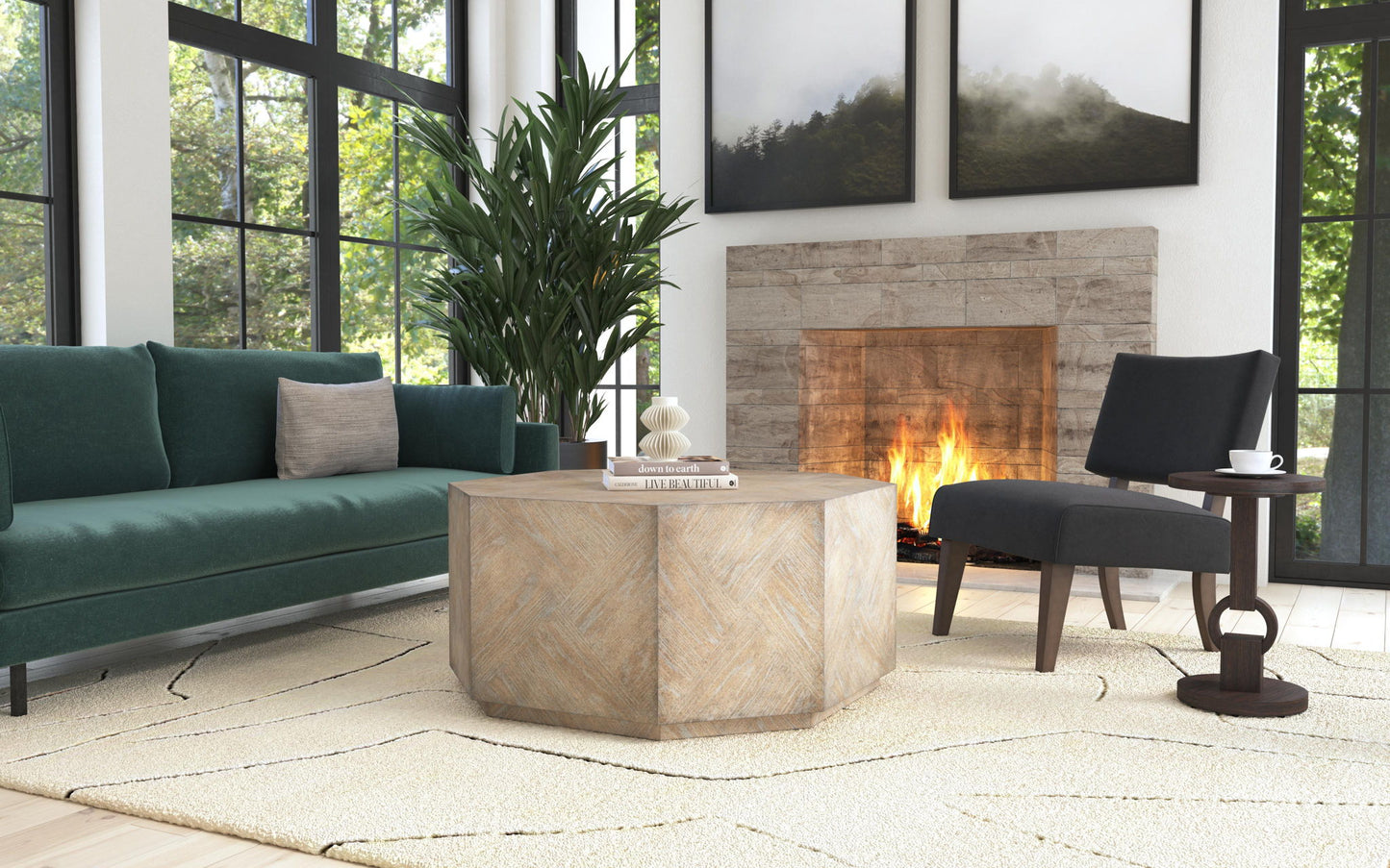 Commerce And Market - Round Side Table - Dark Brown