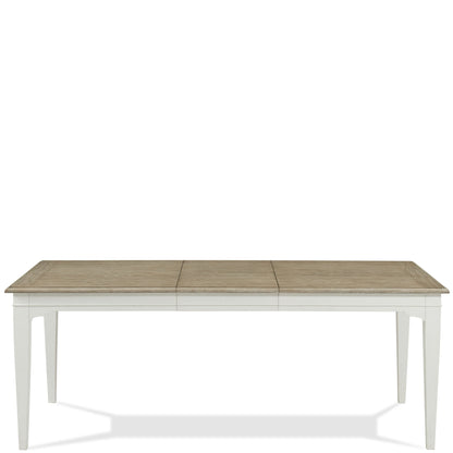 Myra - Rectangular Leg Dining Table - Natural / Paperwhite