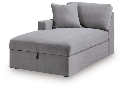 Modmax - LAF Corner Chaise With Storage - Granite