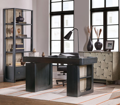Home Office - Adjustable-Height Desk - Black