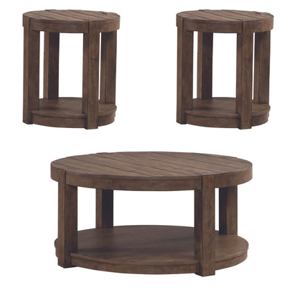 Broadmore - Optional 3 Piece Set - Cobblestone Brown