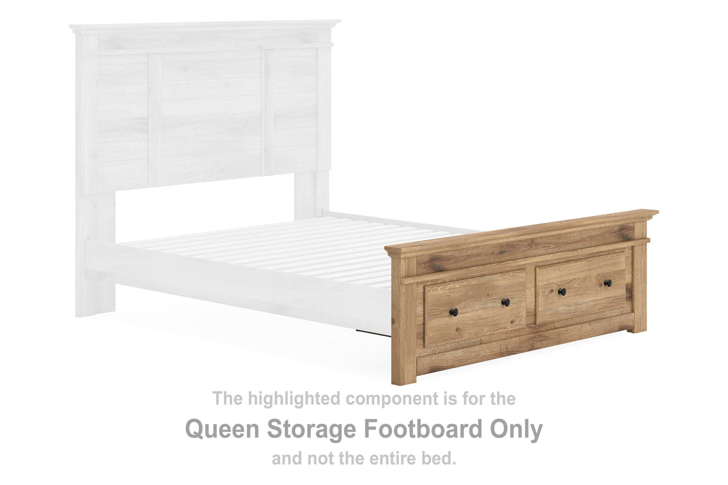 Makidern - Queen Storage Footboard - Tan