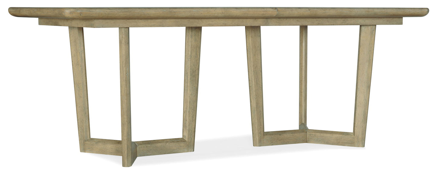Surfrider - Rectangle Dining Table With 2-18" Leaves - Light Brown