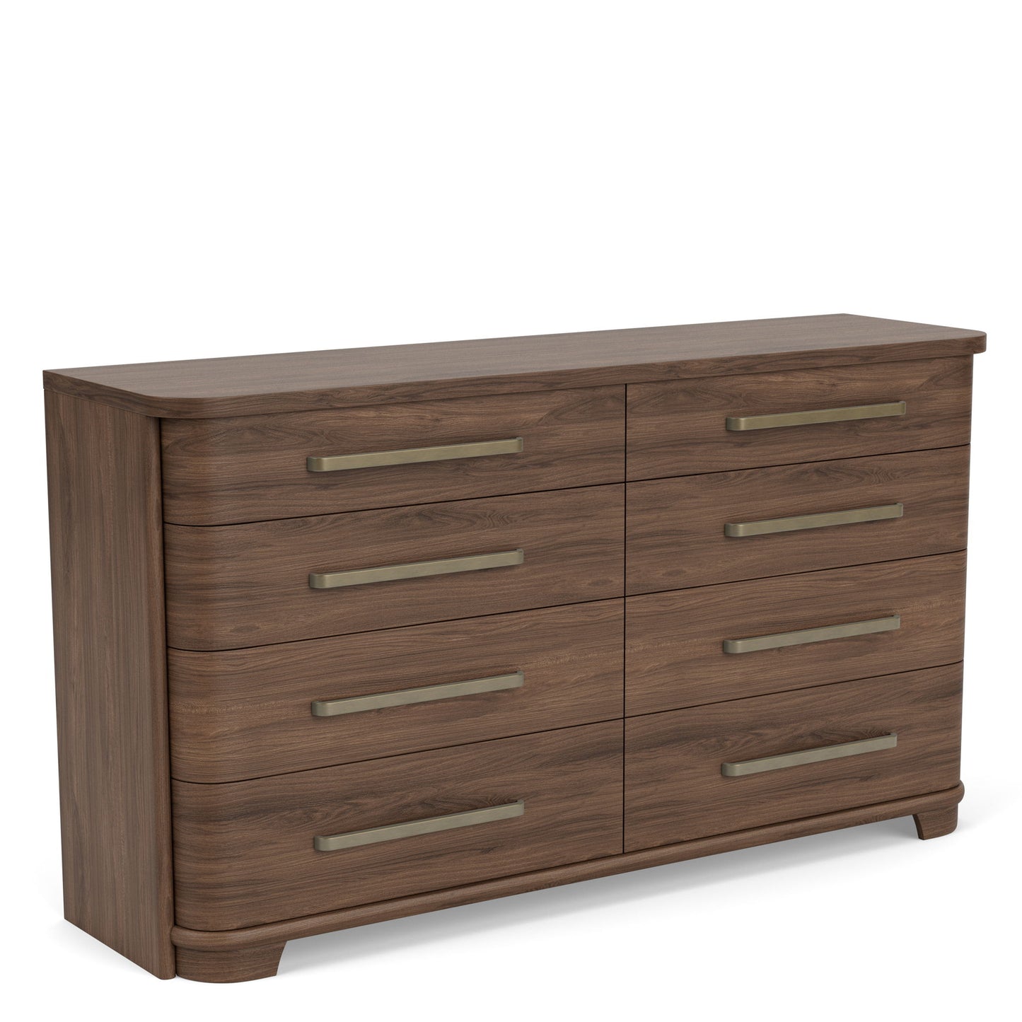 Delia - 8 Drawer Dresser - Nouveau Walnut