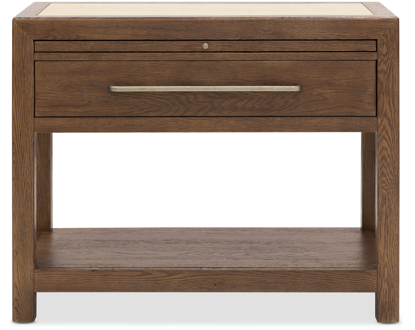 Driftwood - One-Drawer Nightstand With Stone