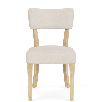 Glenndale - Curve Back Upholstered Side Chair (Set of 2) - Wheat