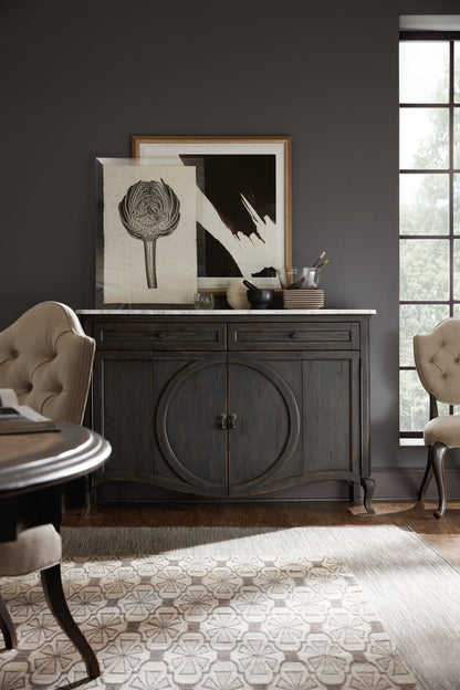 Melange - Arabella 4-Door Two-Drawer Credenza - Dark Gray
