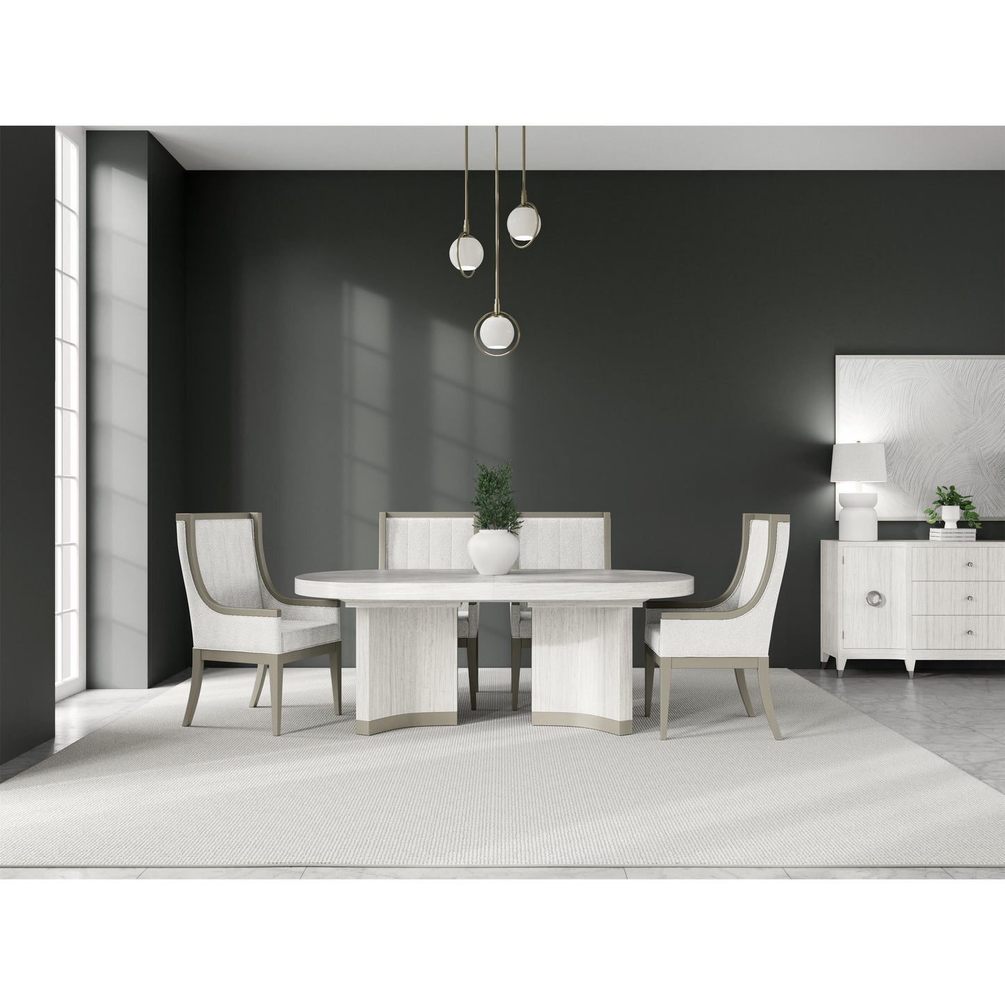 Hepburn - Upholstered Host Chair (Set of 2) - White