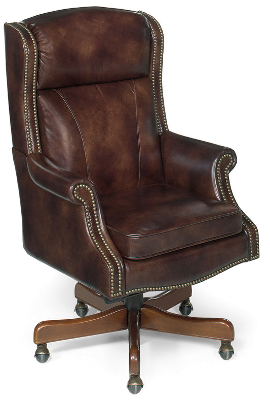 EC - Merlin Executive Swivel Tilt Chair - Dark Brown