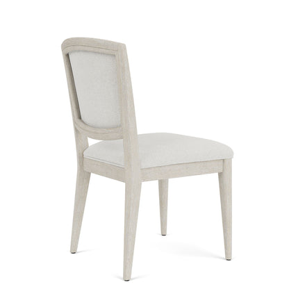 Carmella - Upholstered Back Side Chair (Set of 2) - Pebble Oak