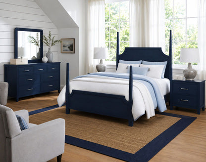 Tide & Timber - Nightstand - 2 Drawer - Luxe Blue Oak