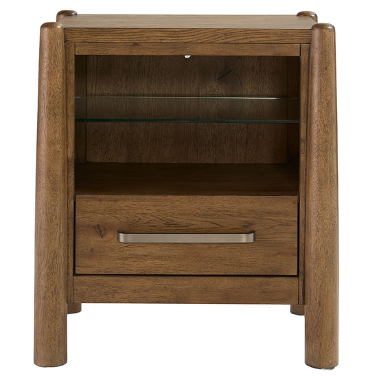 Henderson - One Drawer Nightstand - Toasted Pecan