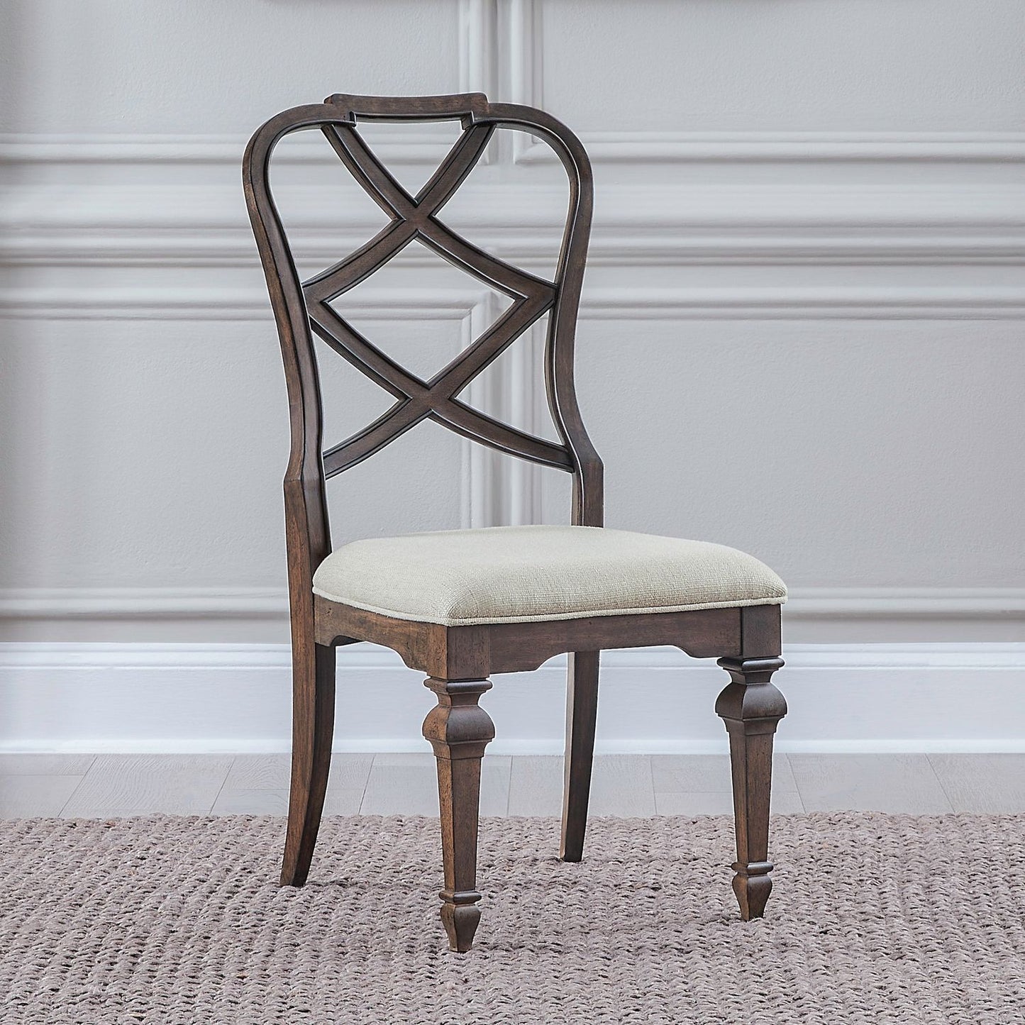 Provence Park - Wood Back Side Chair - Chateau Brown