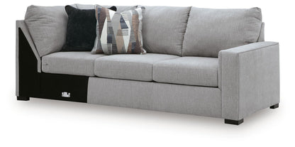 Lakepoint - RAF Sofa With Corner Wedge - Nickel