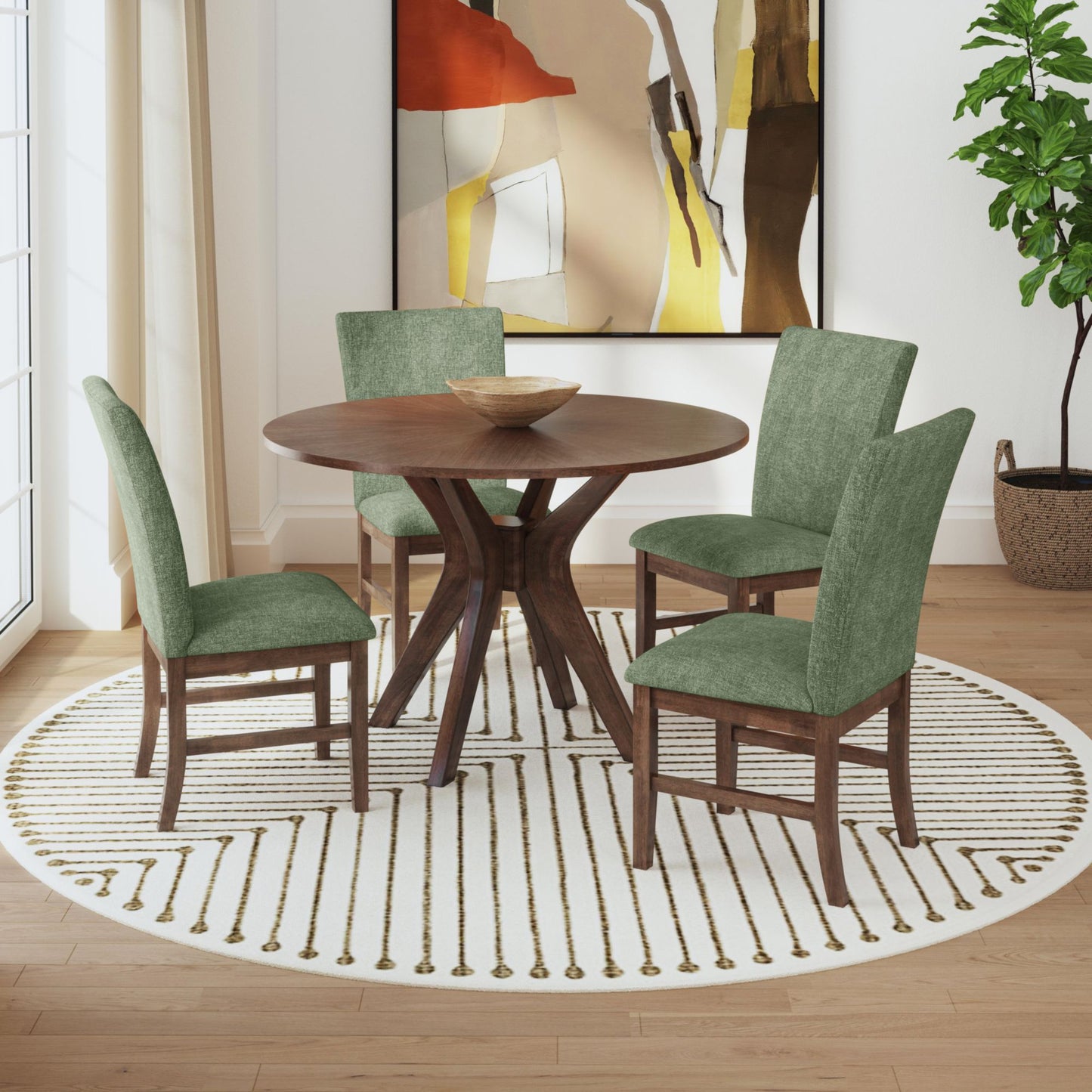 Santa Barbara - Round Dining Table - Walnut