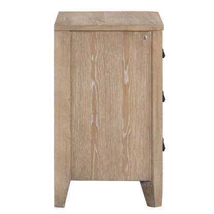 Breckenridge - 3 Drawer Nightstand With USB/C Port - Brown