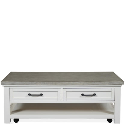 Cora - Large Cocktail Table - Cloud / Fog