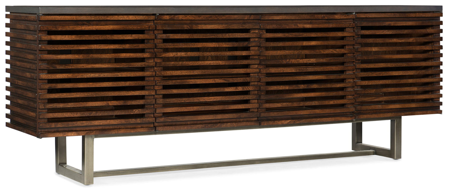 Home Accent - 78" Solstice Entertainment Console - Dark Brown