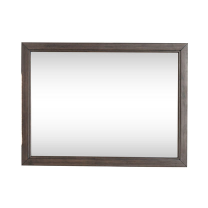 Modern Edge - Landscape Mirror - Caffe