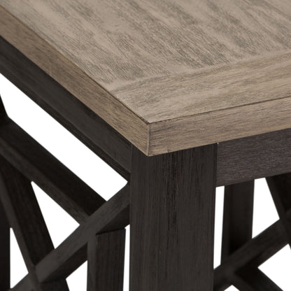 Heatherbrook - Chair Side Table - Charcoal & Ash