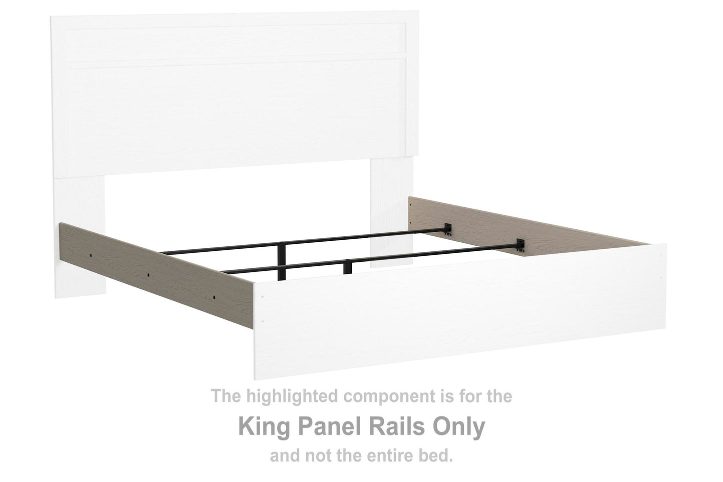 Stelsie - King Panel Rails - White