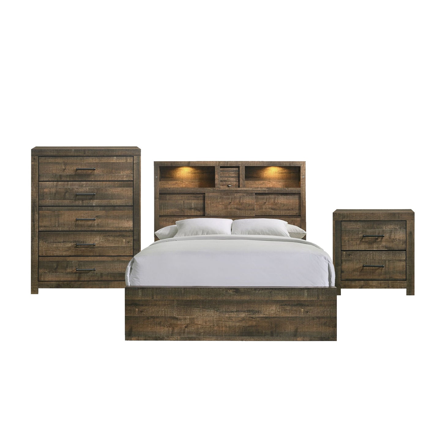 Bailey - Panel Bedroom Set With Bluetooth