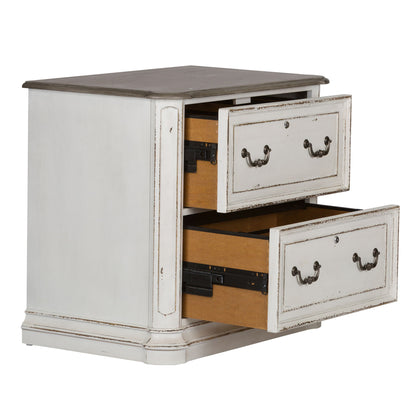 Magnolia Manor - Jr Executive Media Lateral File - Antique White