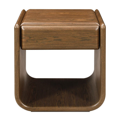 Lanza - End Table With Drawer - Dark Walnut