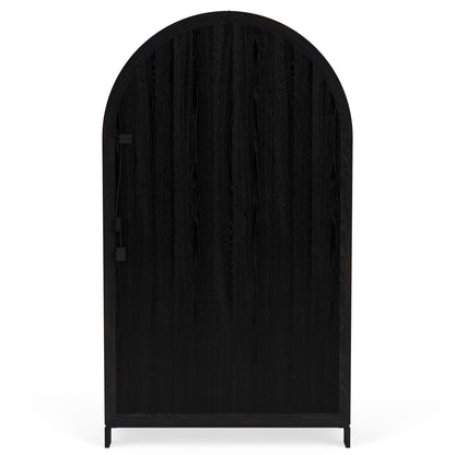 Calhoun - Display Cabinet - Whiskey / Ebony Whiskey Oak