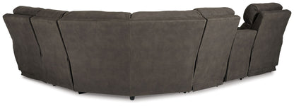 Hoopster - Pwr Armless Rec W/Adj Headrest - Gunmetal