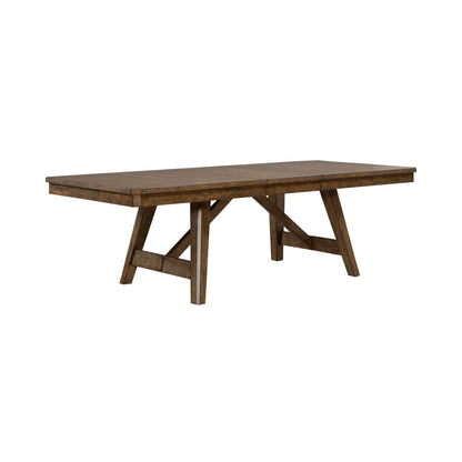 Carolina Park - Trestle Table - Amber Brown