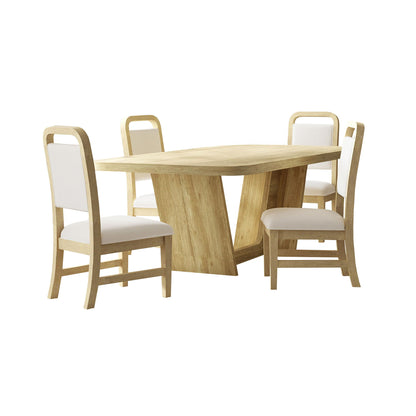 Ridgemont - 5 Piece Standard Height Dining Set (Table And Four Chairs) - Natural