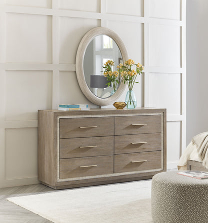 Serenity - Amelia Oval Mirror - White