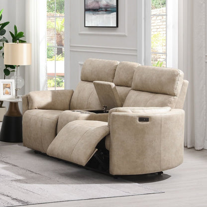 Elison - Motion Loveseat With Console & Storage