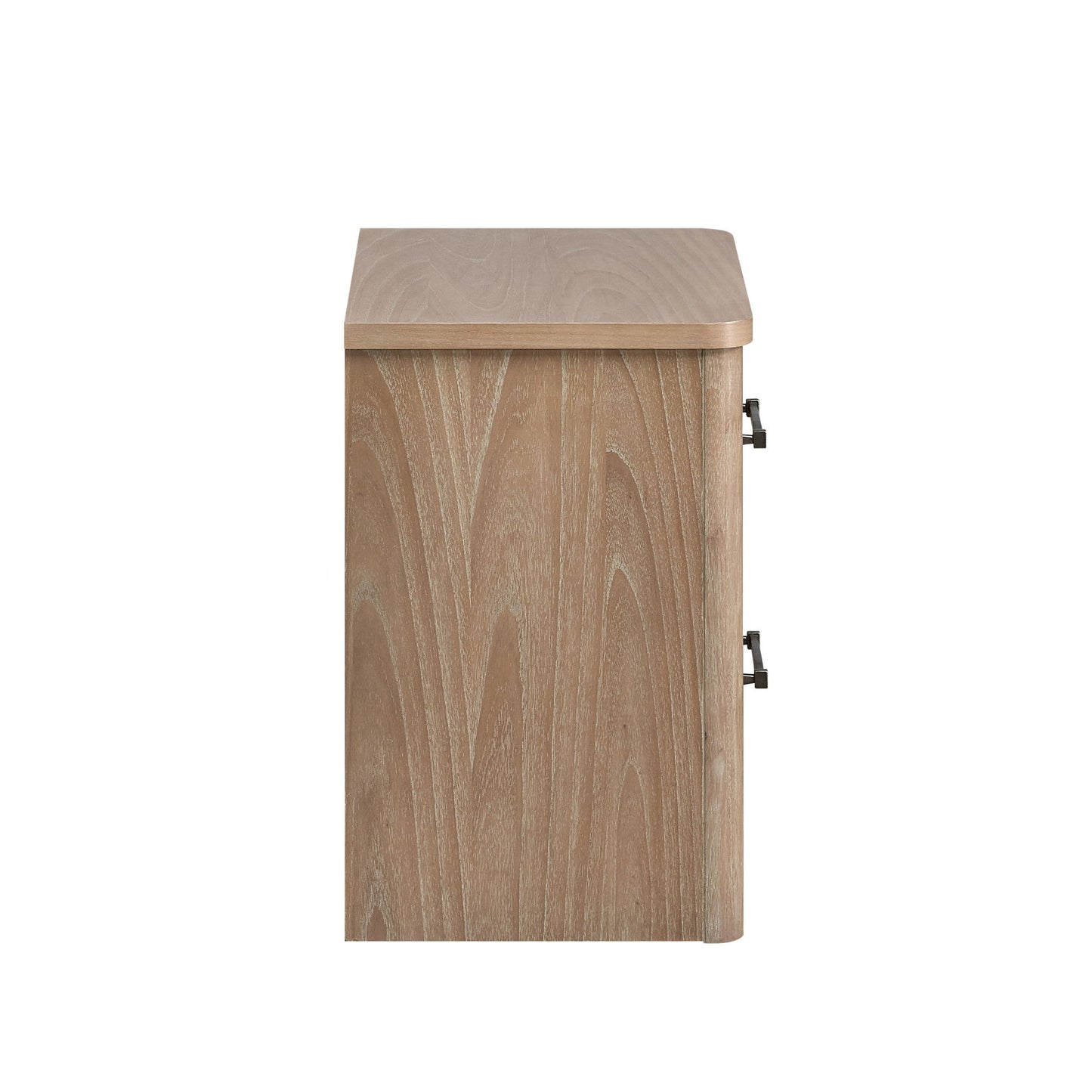 Anika - 2 Drawer Nightstand - Natural / Brown