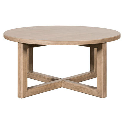 Proximity Place - Round Cocktail Table - Barley Buff