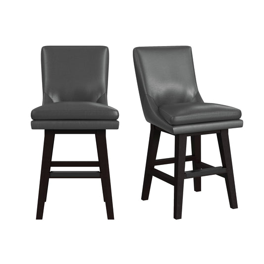Villanova - Swivel PU Counter Stool (Set of 2)