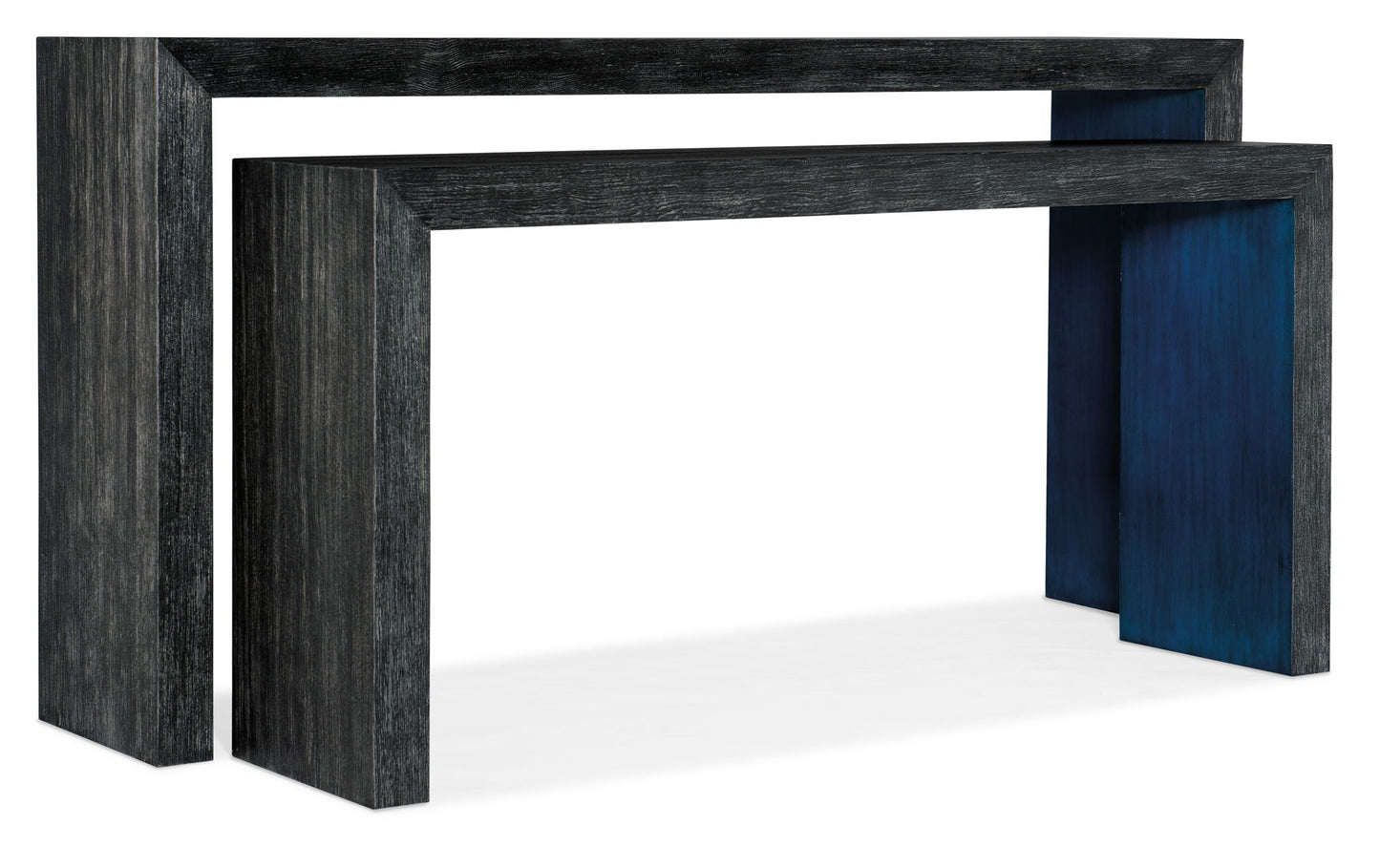 Melange - Halen Nesting Sofa Tables - Black