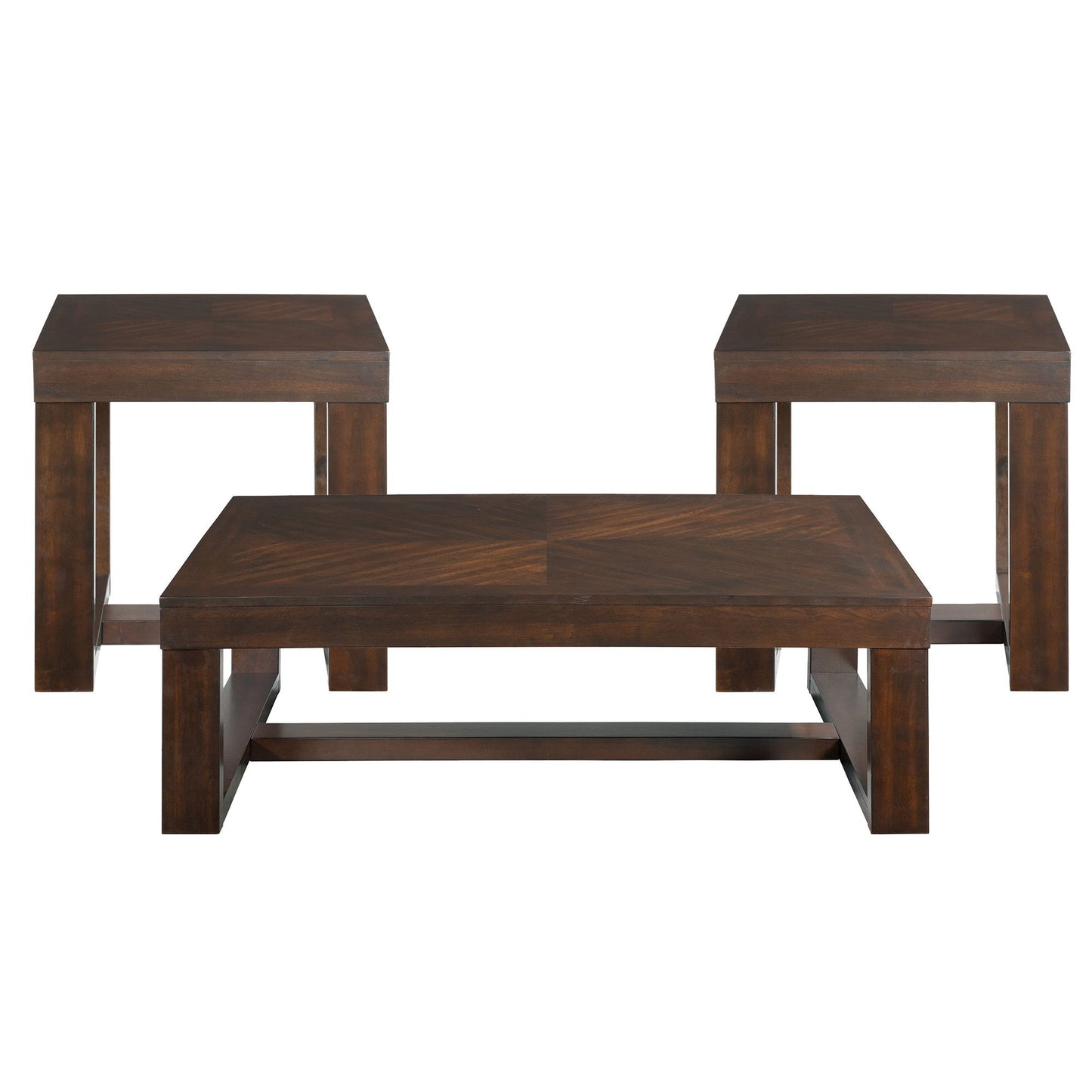 Hardy - 3 Piece Occasional Table Set (Coffee Table And Two End Tables) - Cherry