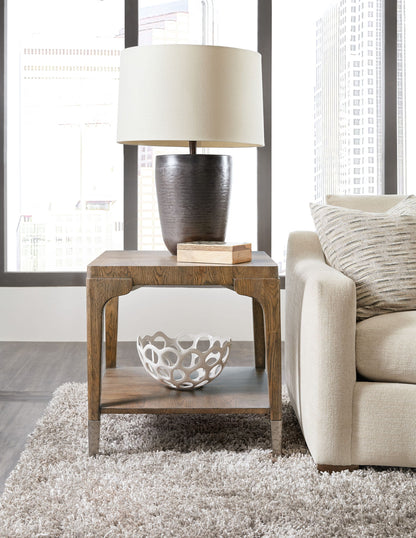 Chapman - Rectangle End Table - Medium Brown