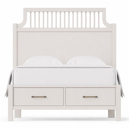 Pure Maple - Queen Garden Storage Bed - Cottage White