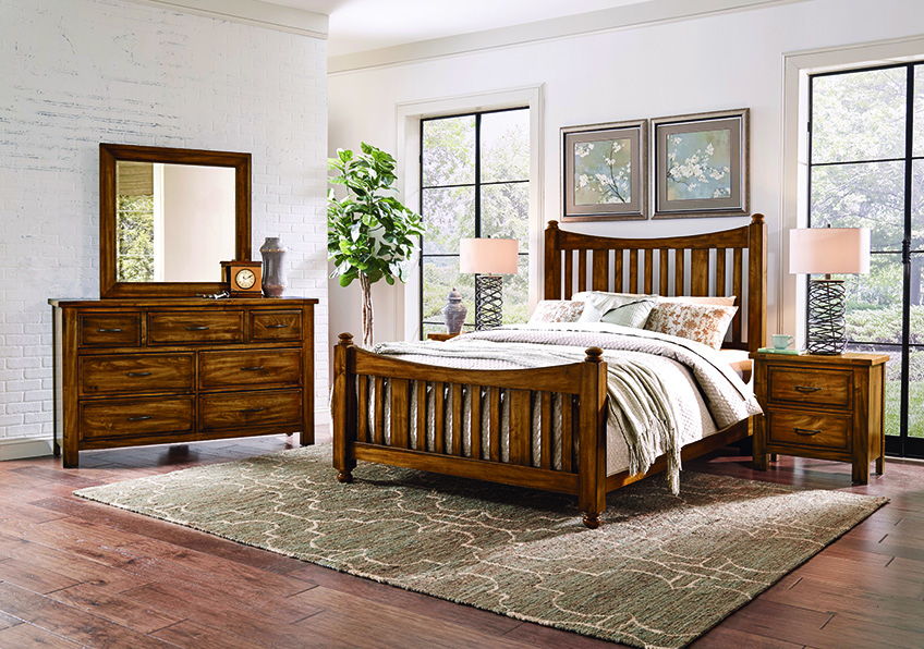 Maple Road - Slat Poster Bed With Slat Poster Footboard