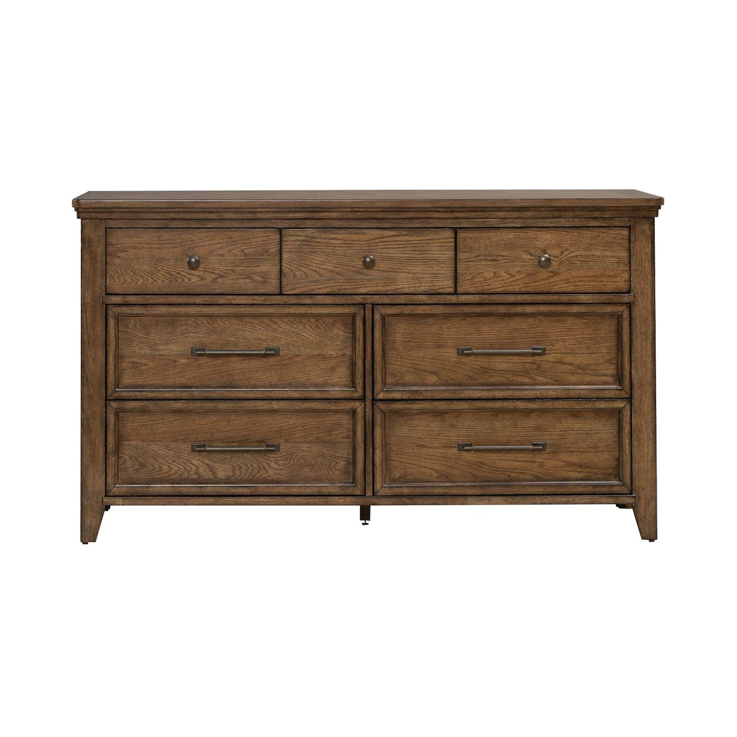 Carolina Park - 7 Drawer Dresser - Amber Brown