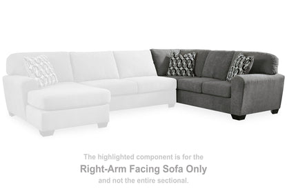 Birkdale Court - Raf Sofa With Corner Wedge - Gray