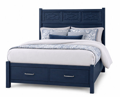 Tide & Timber - Fretwork Bed With Storage Footboard