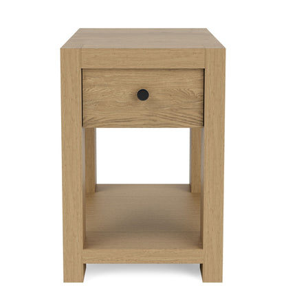 Davie - Chairside Table - Light Brown