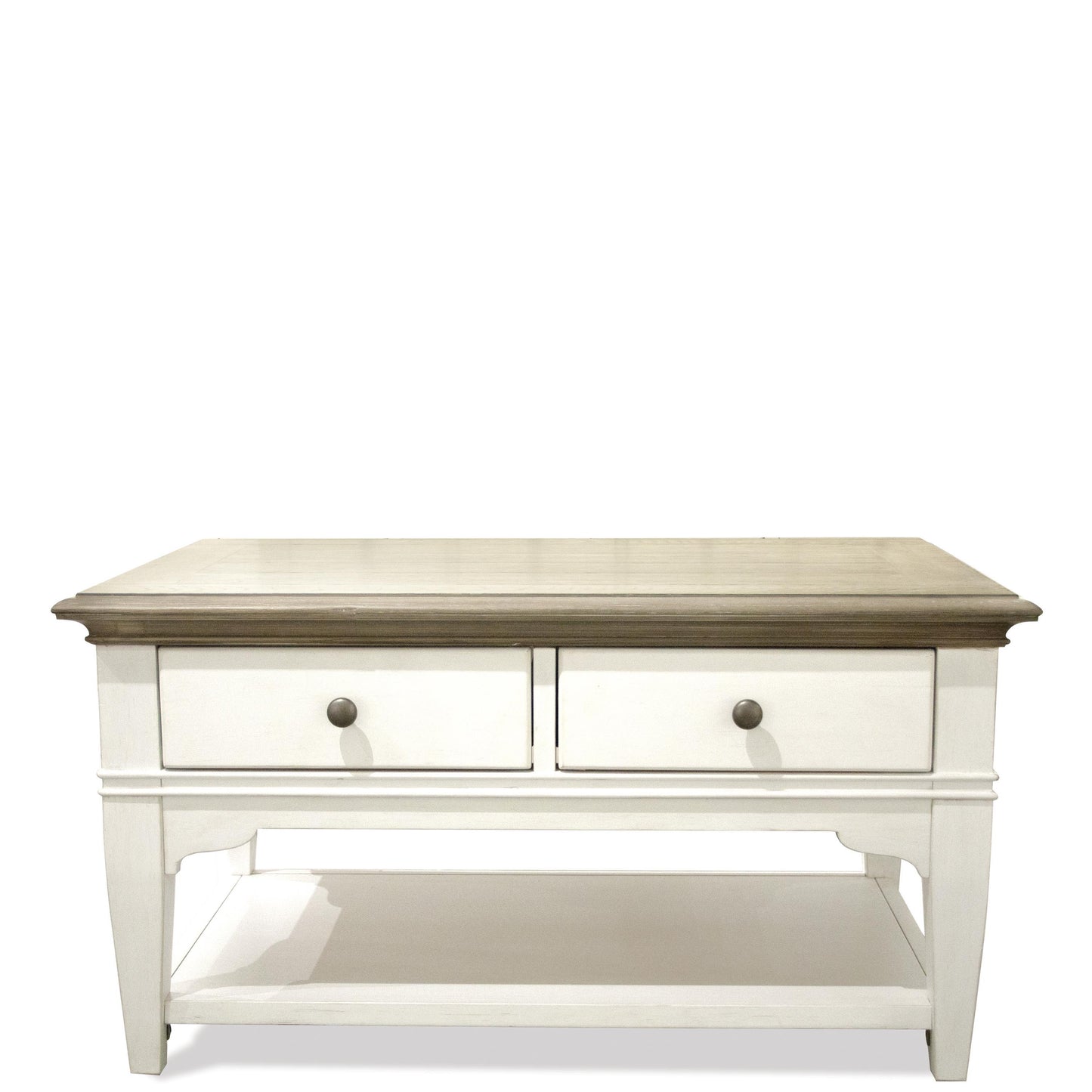 Myra - Small Leg Cocktail Table - Natural / Paperwhite
