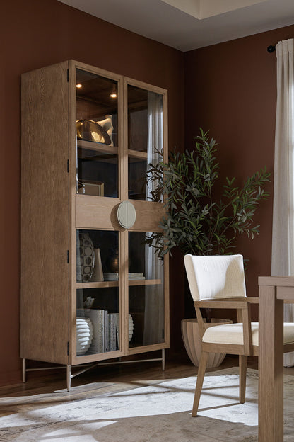 Sonnet - Display Cabinet - Dark Gray / Light Brown