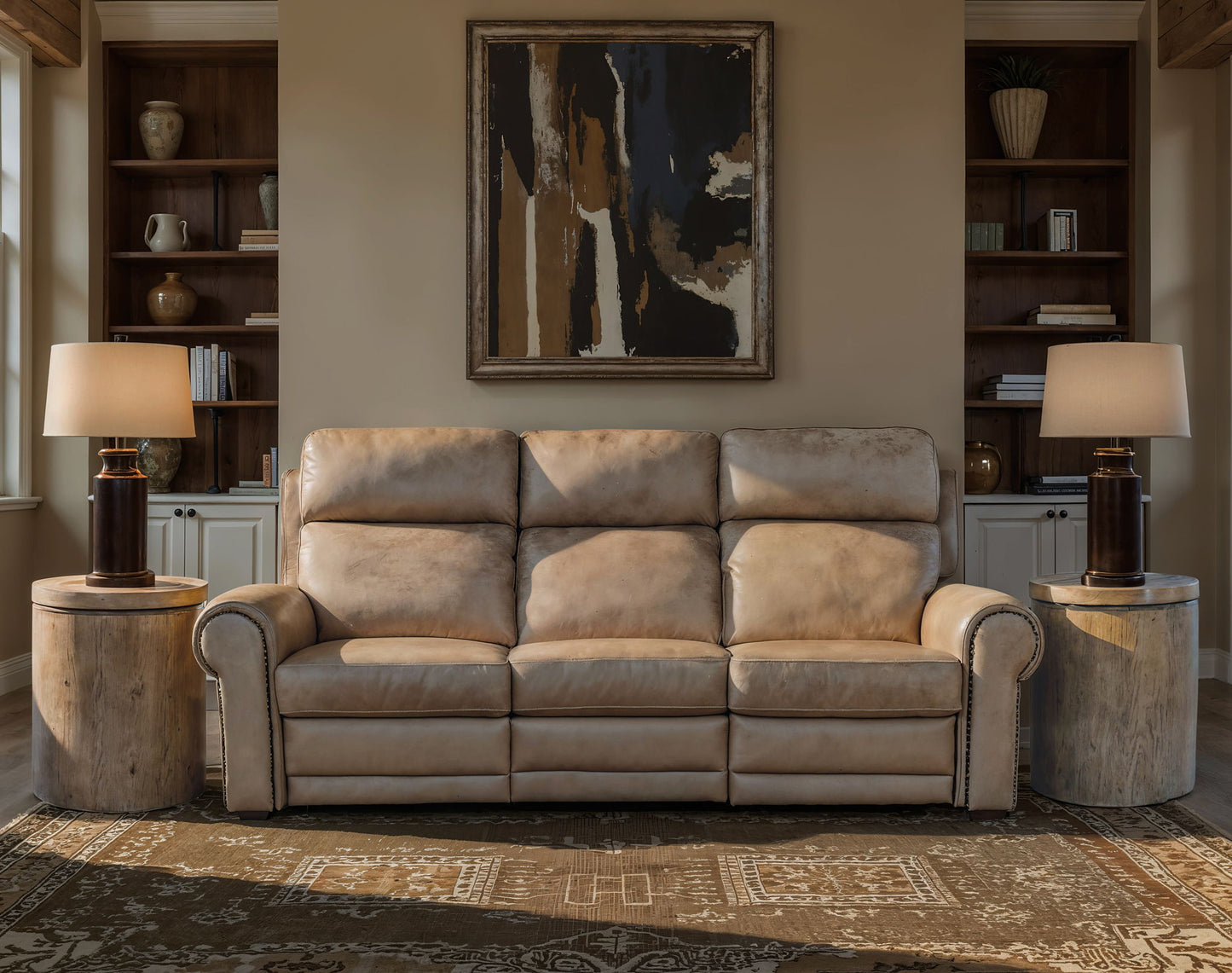 MS - Duncan Power Sofa With Power Headrest & Lumbar